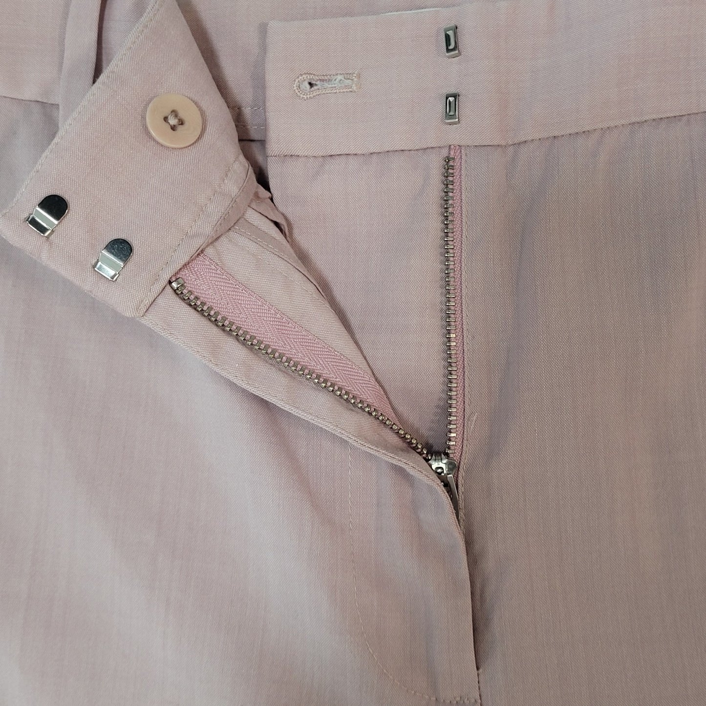 Tibi Nordstrom Pink Wool Stretch High Rise Ankle Dress Pants Size 2 (26x25)