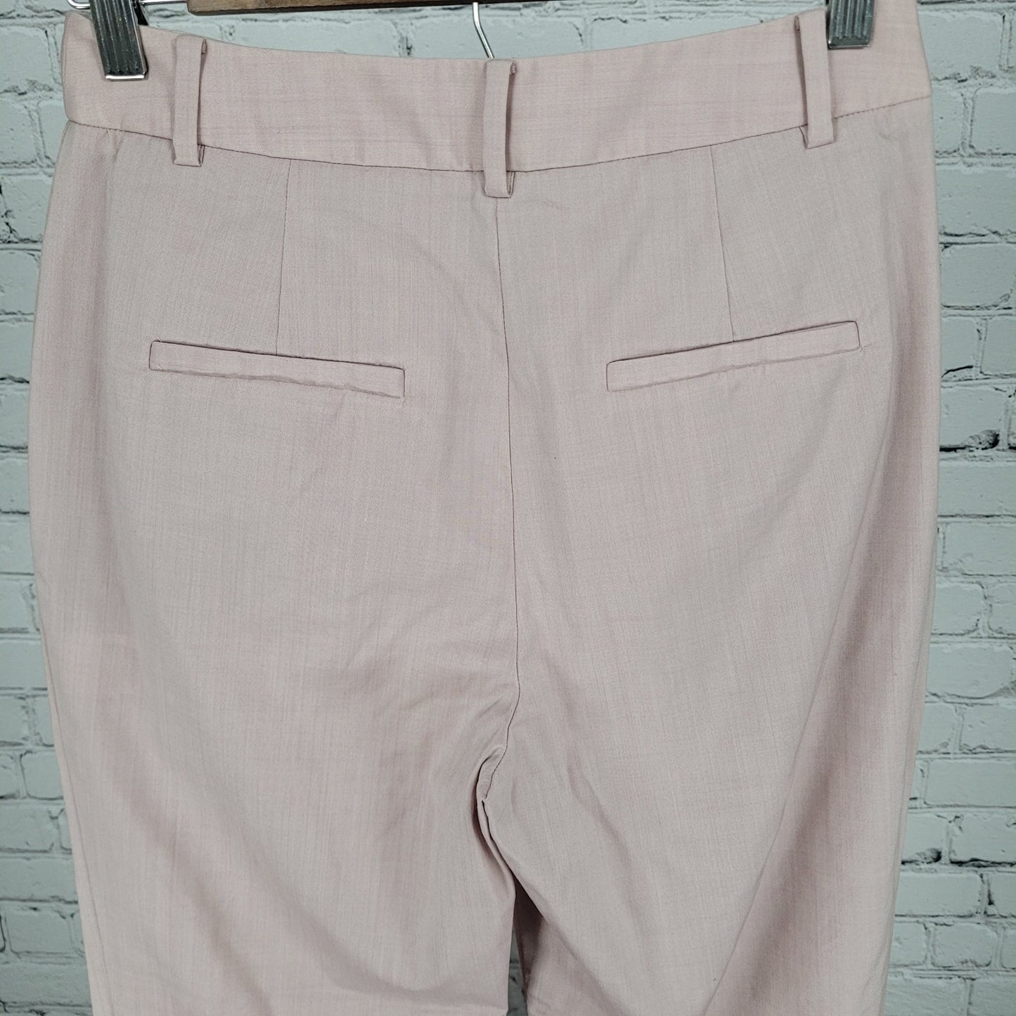 Tibi Nordstrom Pink Wool Stretch High Rise Ankle Dress Pants Size 2 (26x25)