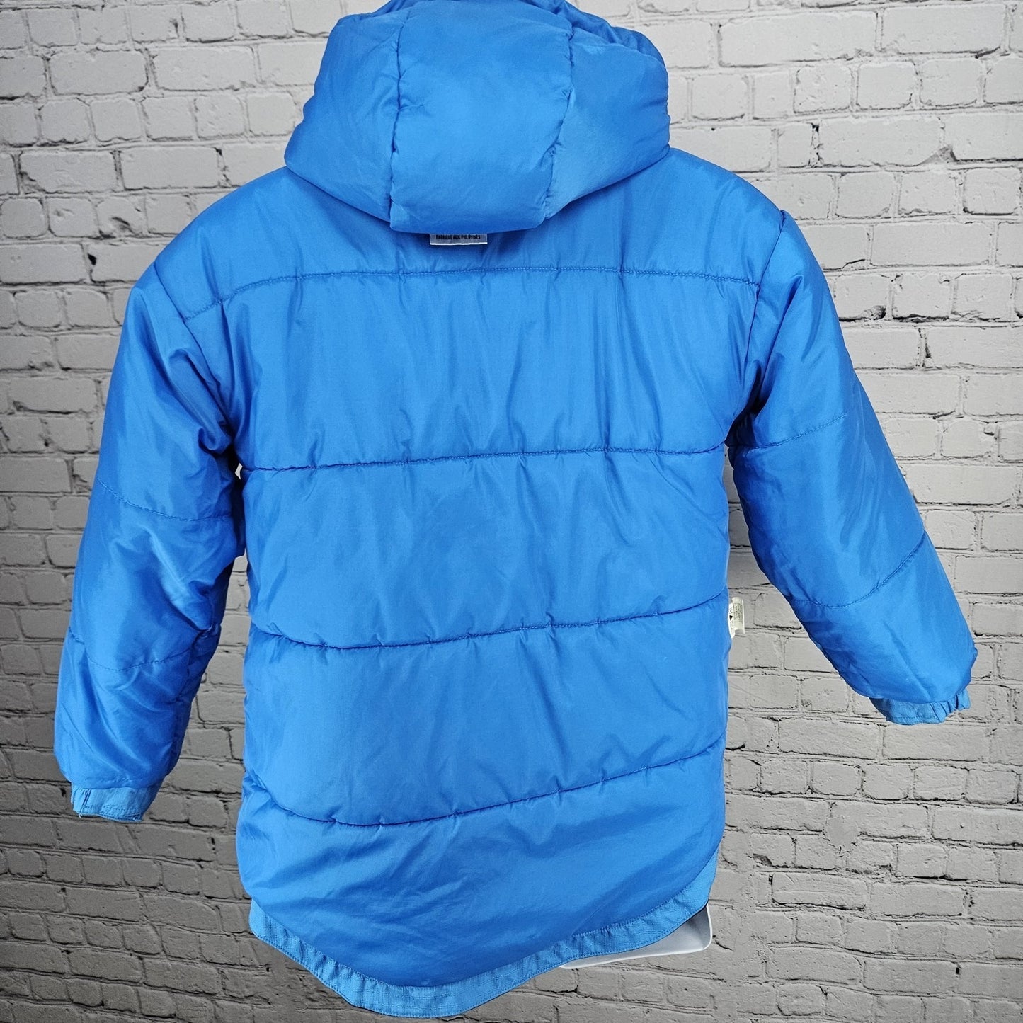 Columbia Blue Tectonite Hooded Insulated Full Zip Snap Inner Pocket Jacket 10/12