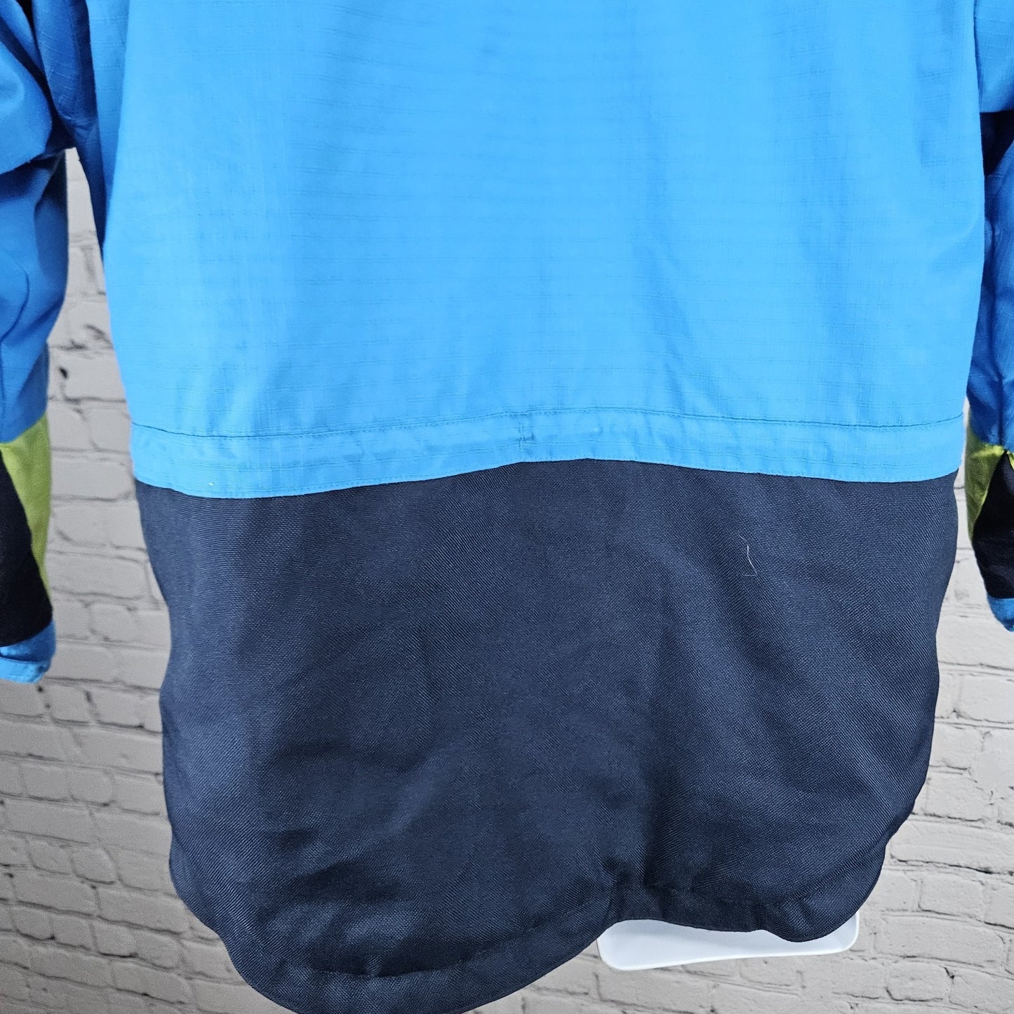 Columbia Blue Tectonite Hooded Insulated Full Zip Snap Inner Pocket Jacket 10/12