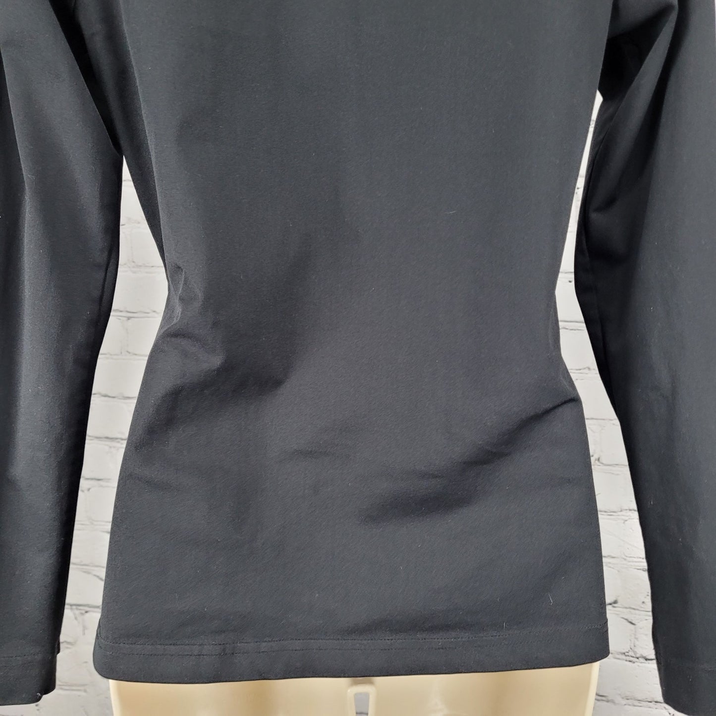 Grey's Anatomy Barco Black Full Zip Thumb Holes Unlined Stretch Jacket Size XS