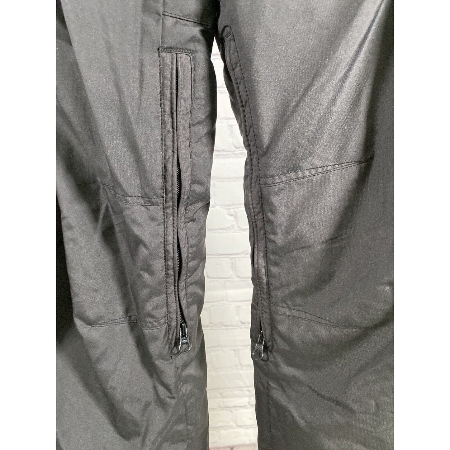 Turbine Boardwear Solid Black Adjustable Waist Ventilated Pants Girls L