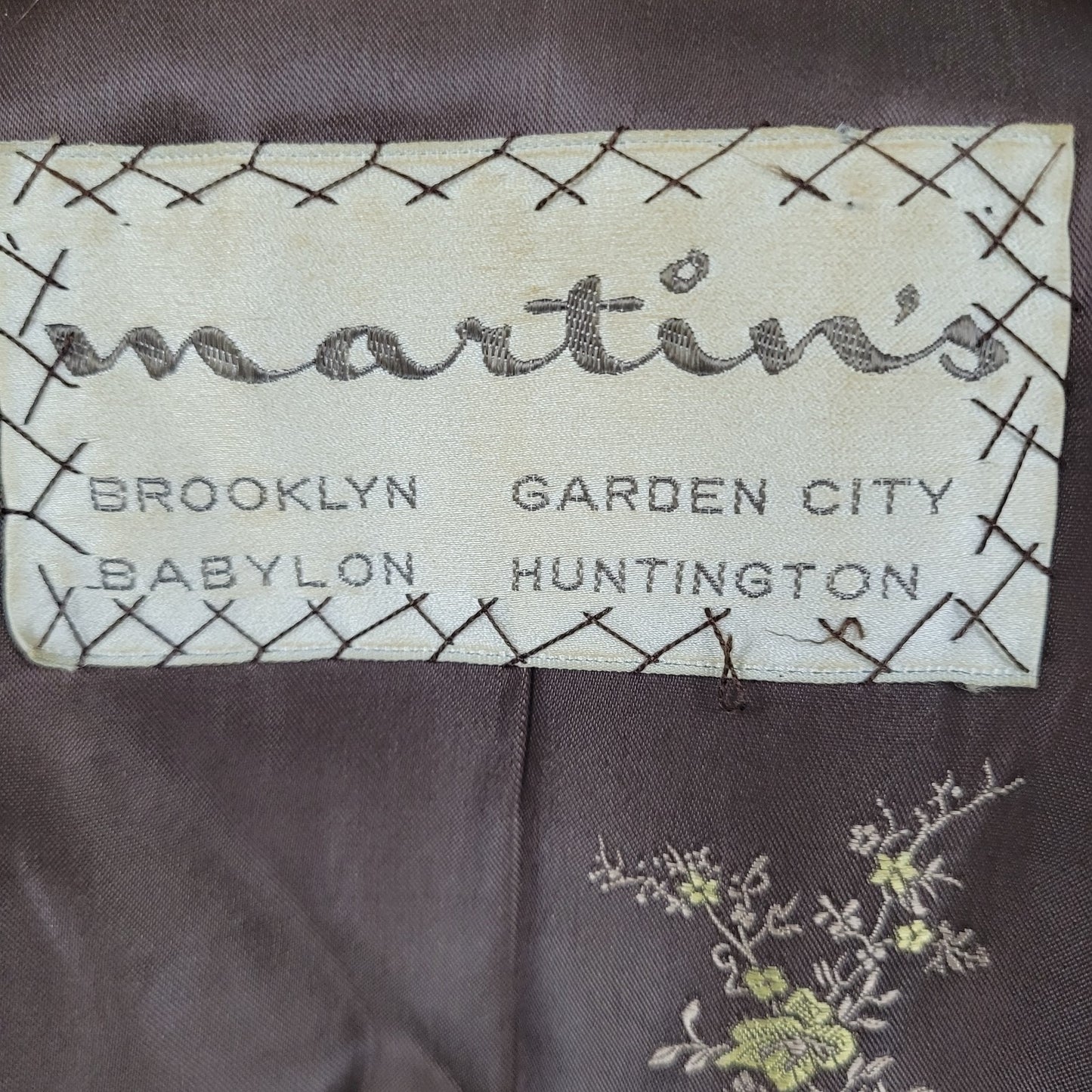 VTG Martini's Brown Genuine Mink Fur Shawl Collar Shrug Open Cape Coat O/S *read