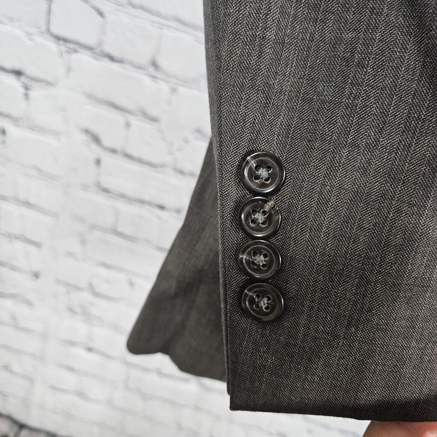 Jos A Bank Brown 2 Button Single Breast Wool Blazer 44 R