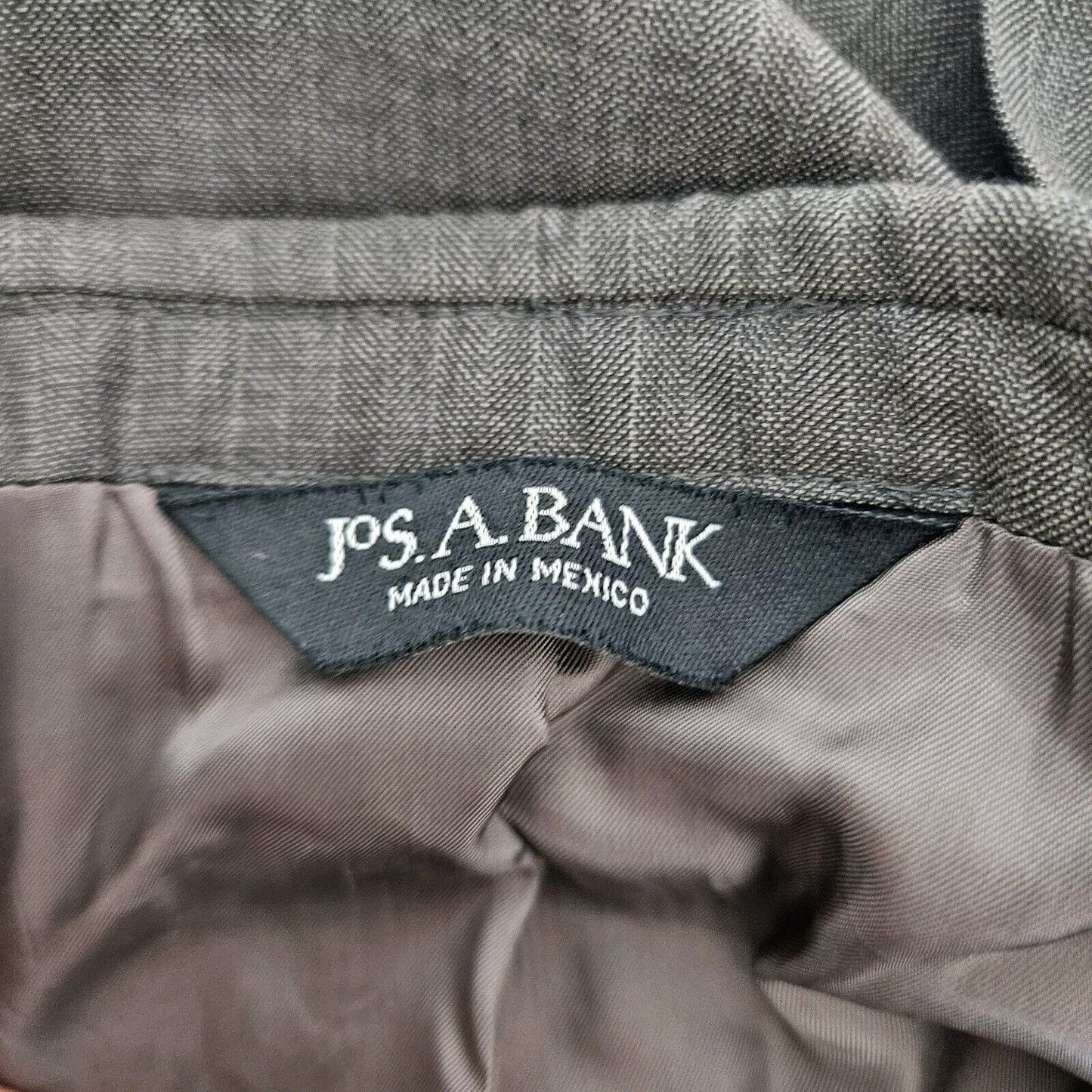 Jos A Bank Brown 2 Button Single Breast Wool Blazer 44 R
