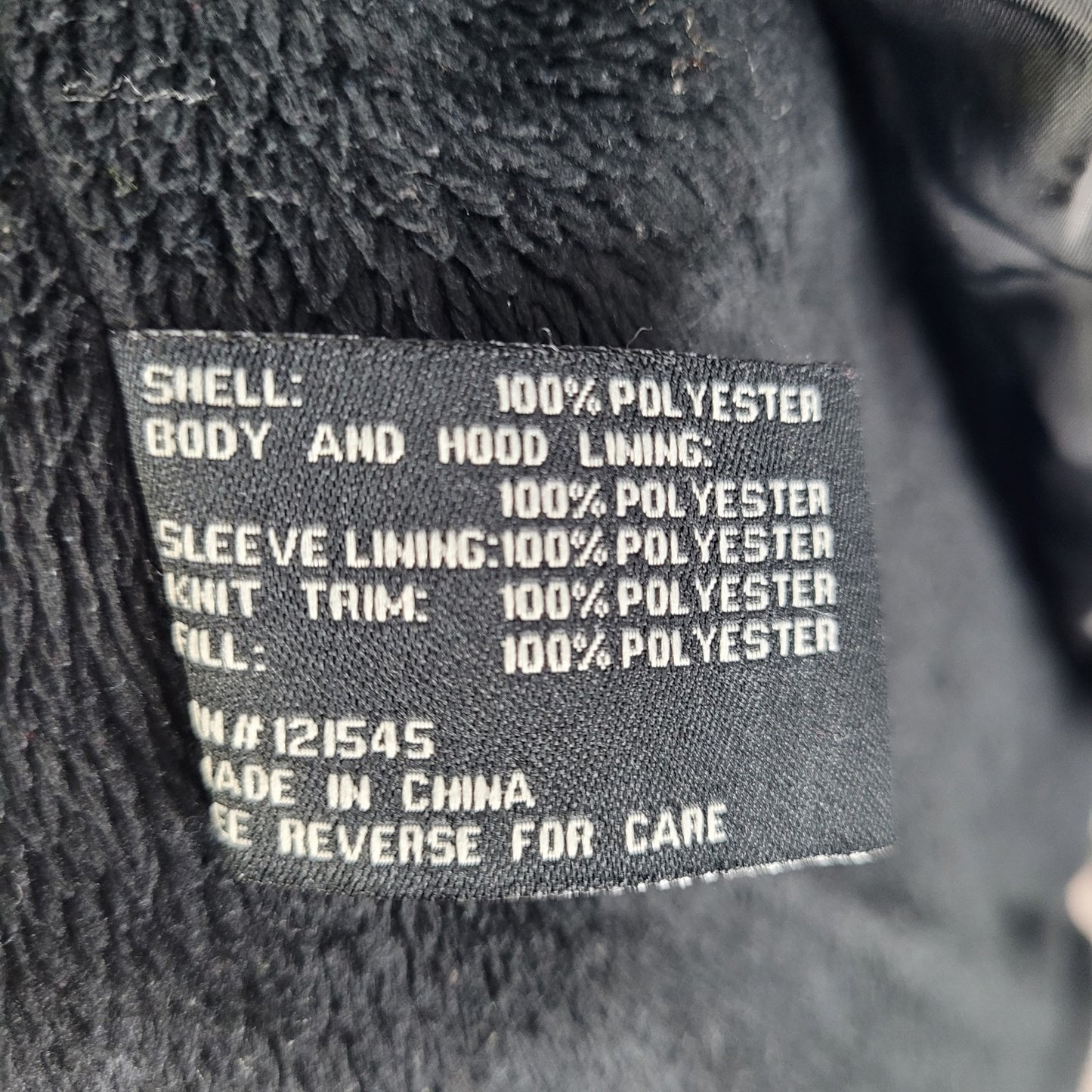 London Fog Black Hooded Insulated Full Zip & Snap Zipped Pockets Jacket Size XL