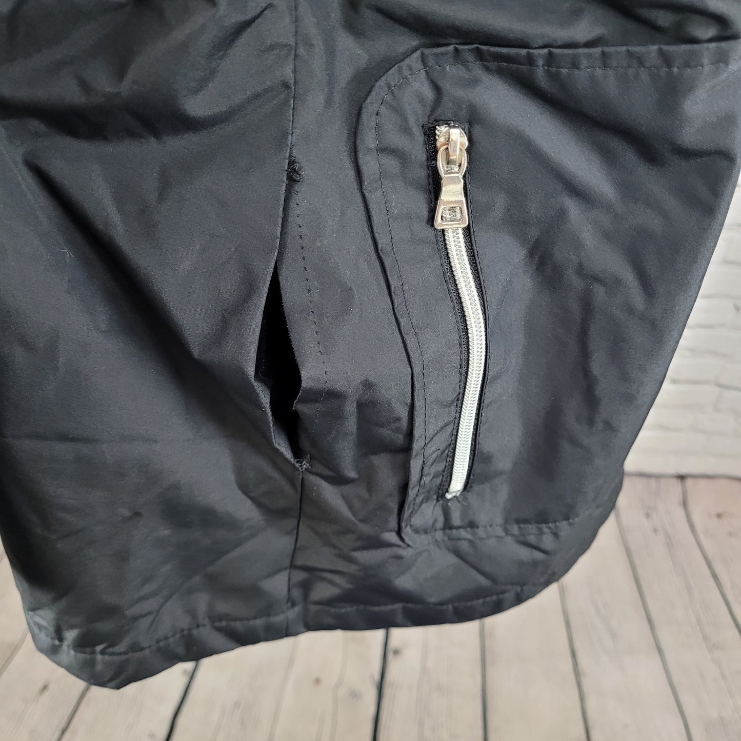 London Fog Black Hooded Insulated Full Zip & Snap Zipped Pockets Jacket Size XL