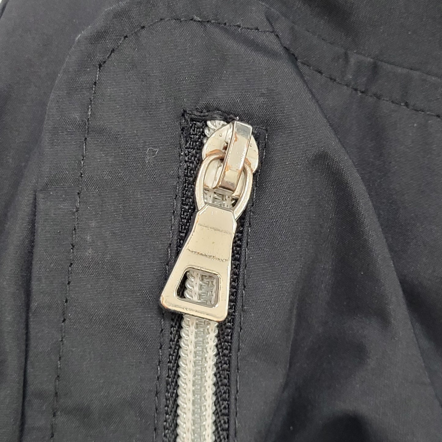 London Fog Black Hooded Insulated Full Zip & Snap Zipped Pockets Jacket Size XL