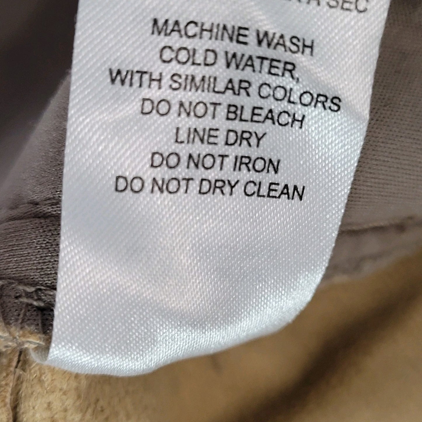 Dynamite Beige Faux Leather Stretch High Rise Straight Leg Pants Size 10 (29x29)