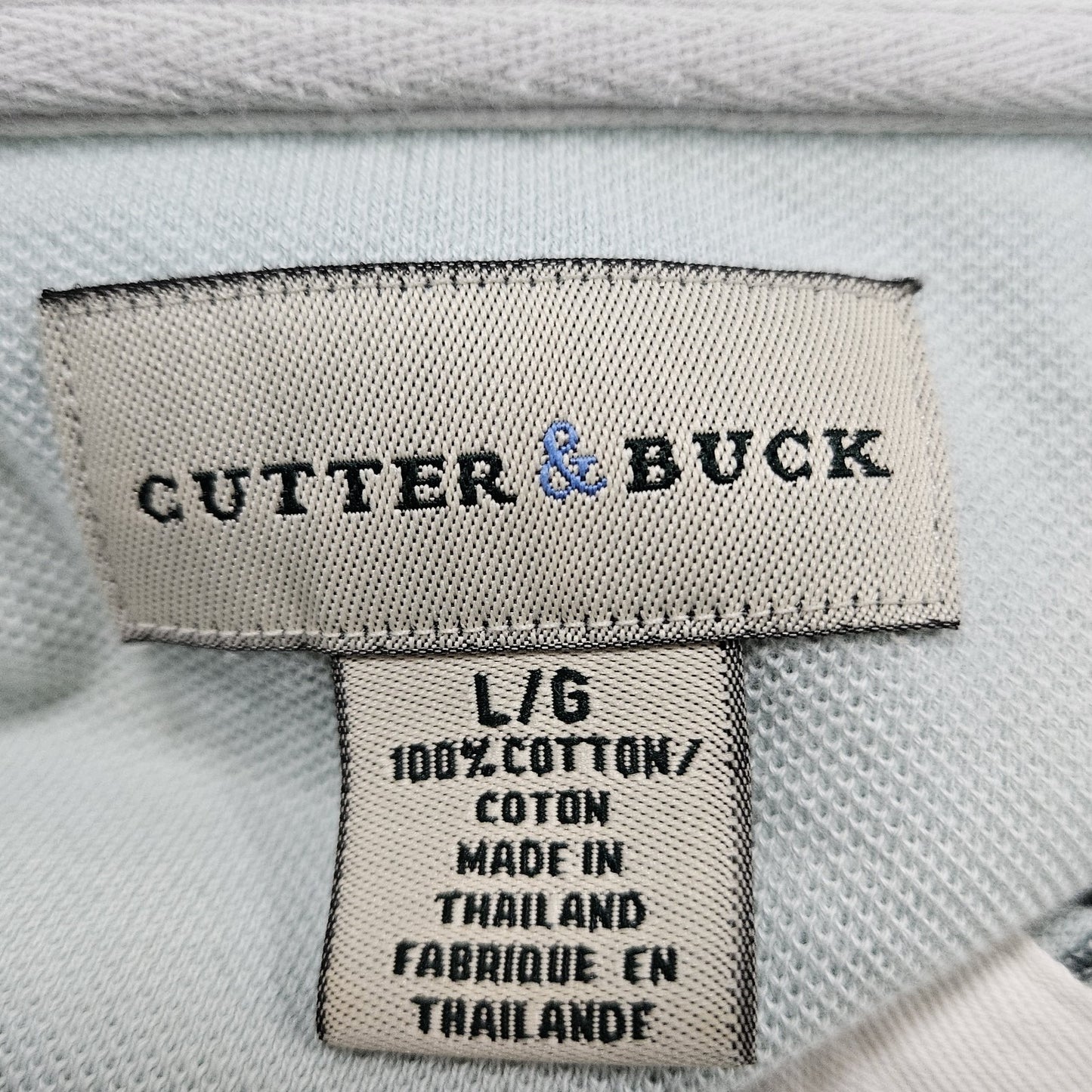 Cutter & Buck Four Seasons Resort Hualalai Hawaii Blue Short Sleeve Polo Short L