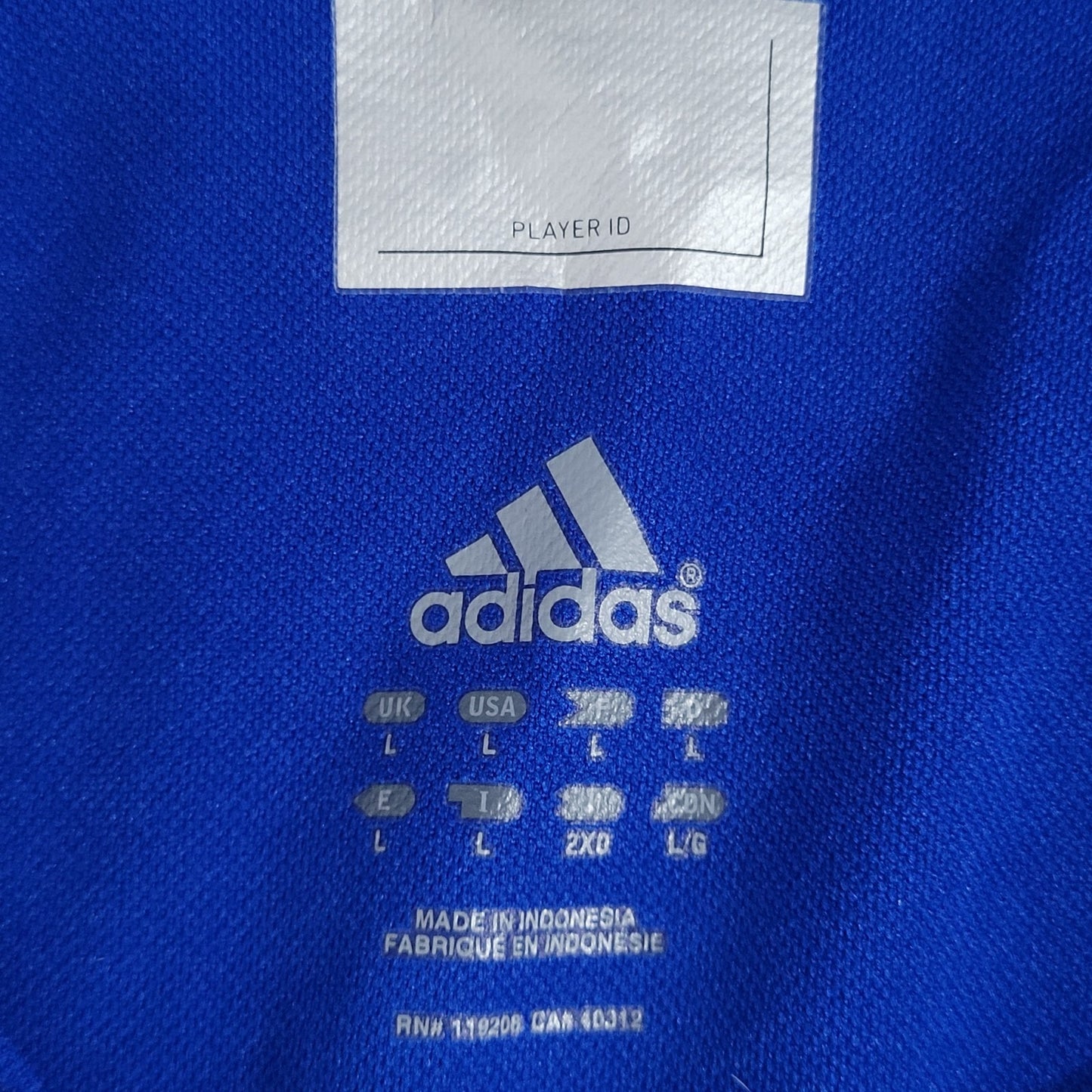 Golden State Warriors Adidas Blue Striped Short Sleeve Polo Shirt Large L