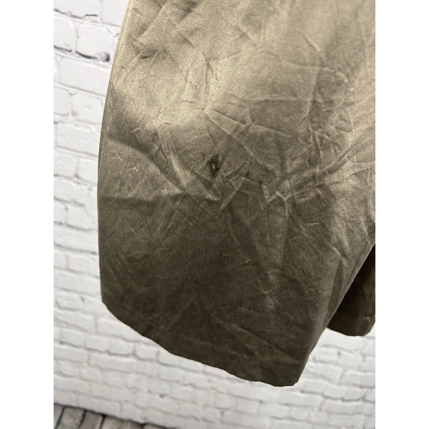 Semantiks Brown Silk Blend Pleated Sleeveless Satin Blouse Women’s 22W