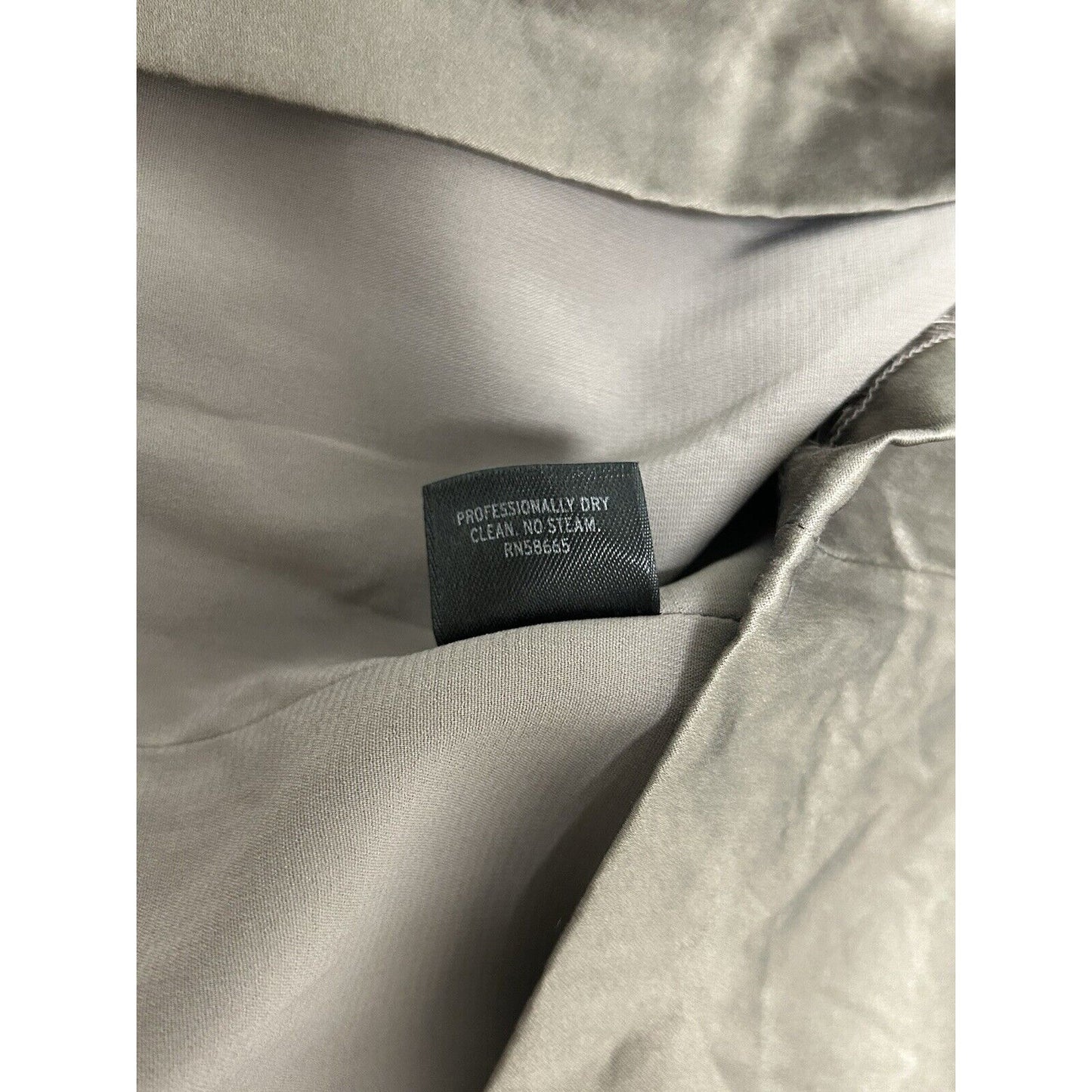 Semantiks Brown Silk Blend Pleated Sleeveless Satin Blouse Women’s 22W