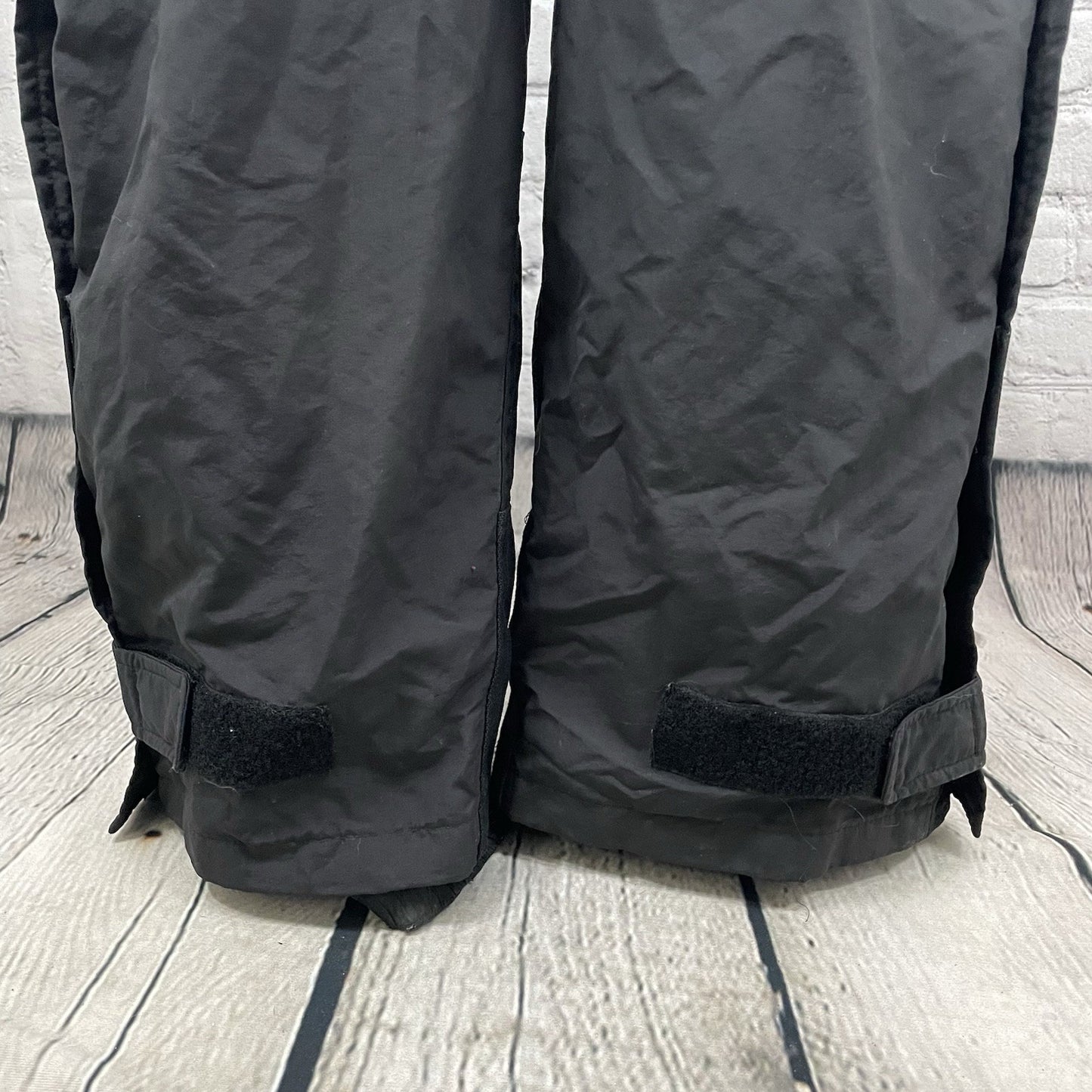 The North Face Black Adjustable Lined Zipped Ski Snow Bibs Overalls Size Large L
