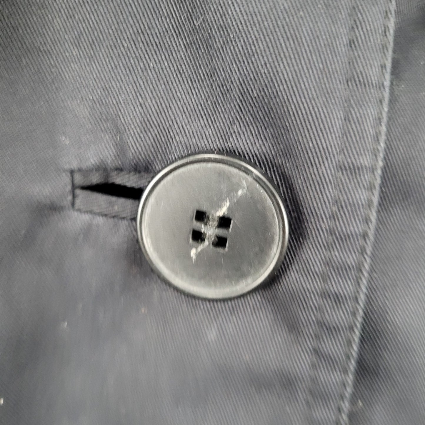 London Fog Black Double Breasted Buttoned Belted Pleated Long Trench Coat 6