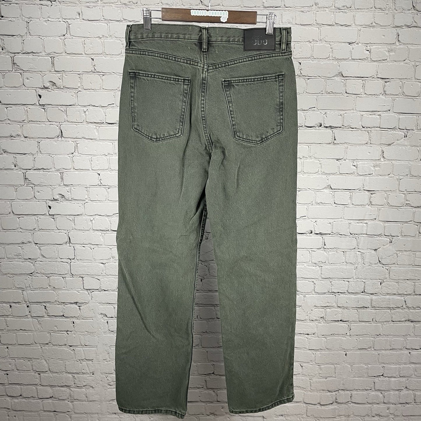 BDG Urban Outfitters Green 100% Cotton Skate Fit Straight Leg Jeans 30 (31x32)