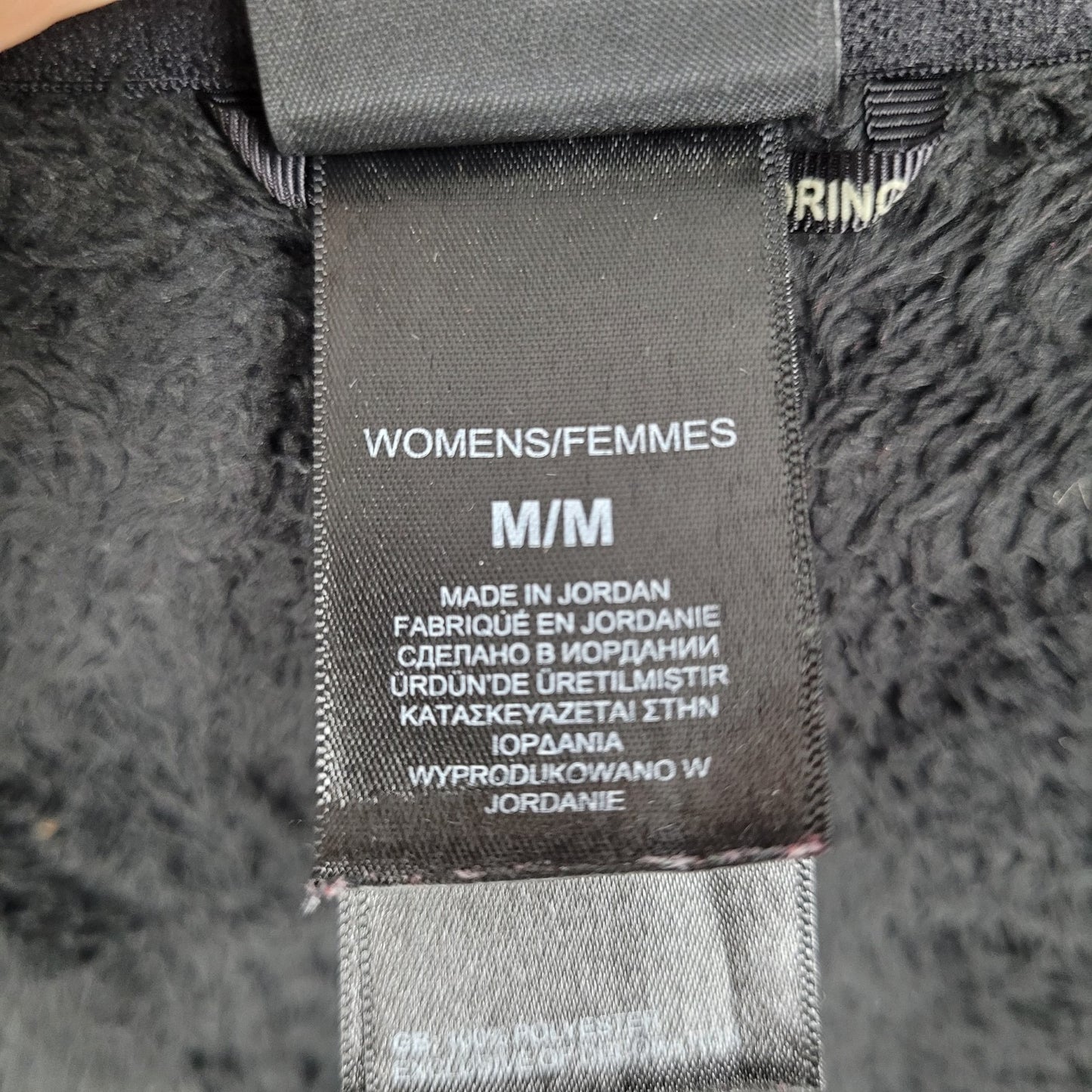 The North Face Black Plush Sherpa Fleece Full Zipped Pockets Jacket Size Medium