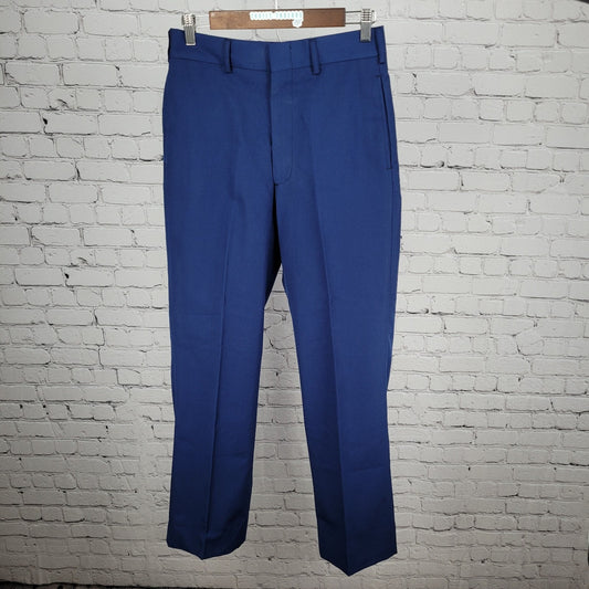 Defense Logistics Agency Marine Corps Blue Wool Blend Trousers Pants 29R (29x31)
