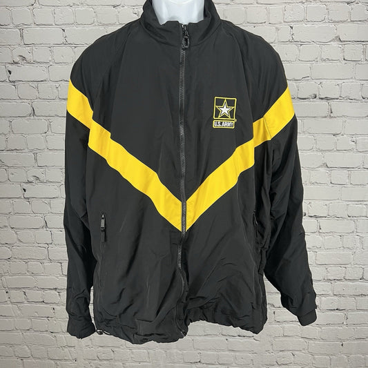 U.S. Army Unisex Black Army Physical Fitness Uniform (APFU) Jacket Large Regular