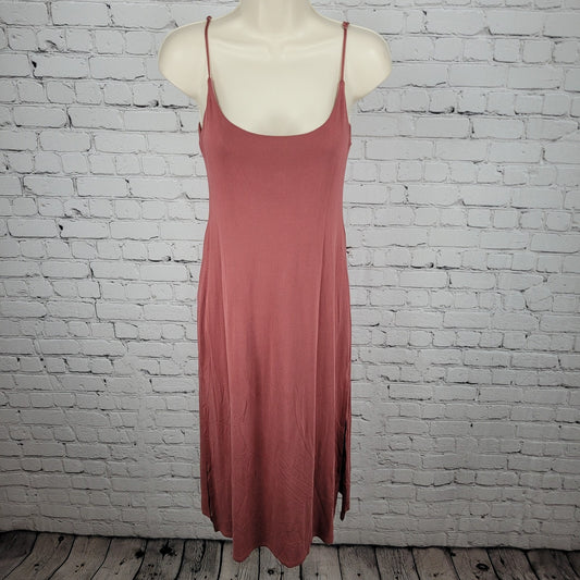 Urban Outfitters Muted Red Sleeveless Soft Stretch Slip Dress Size Small S