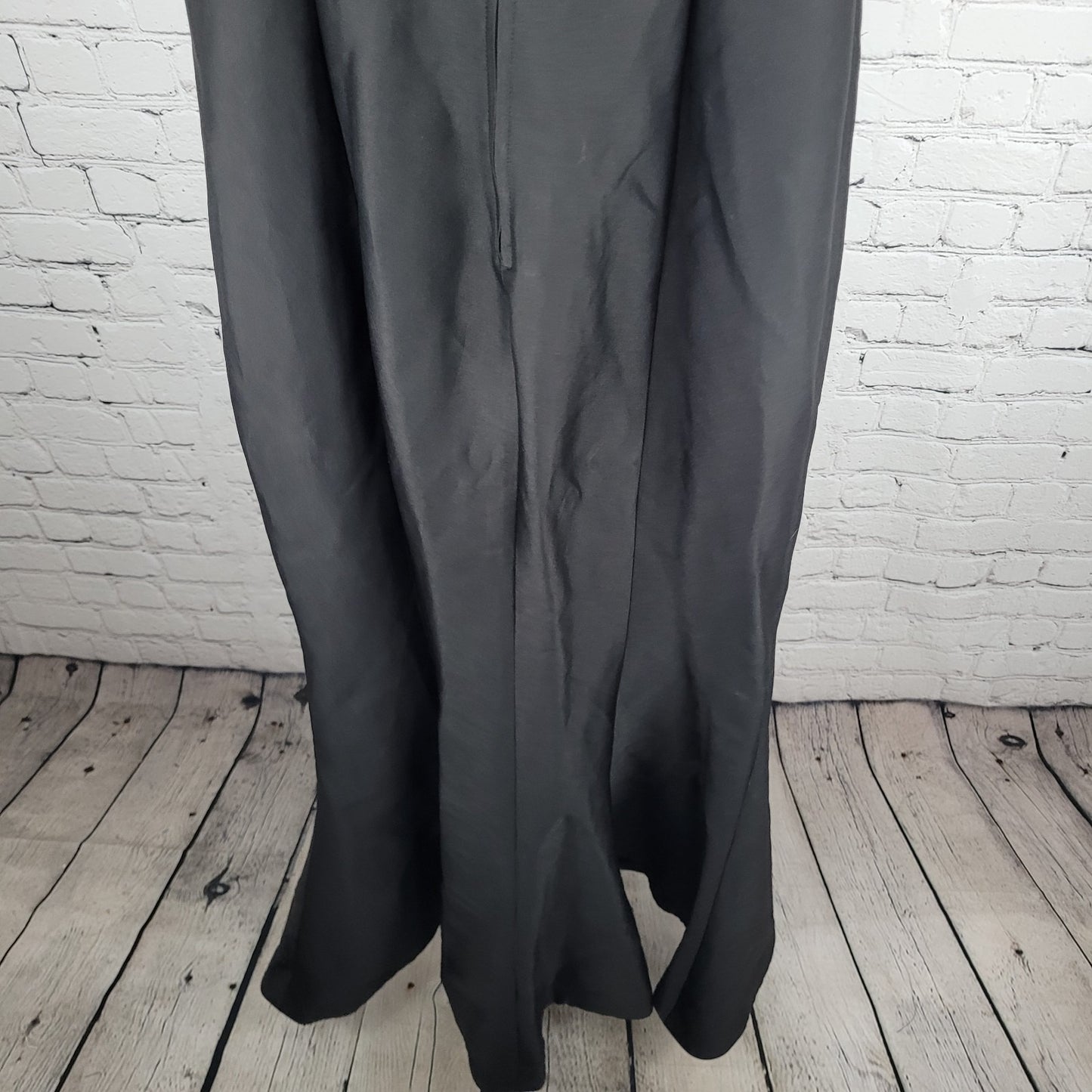 C/MEO Collective Black Asymmetric Off Shoulder Side Slit Maxi Dress Size Large L