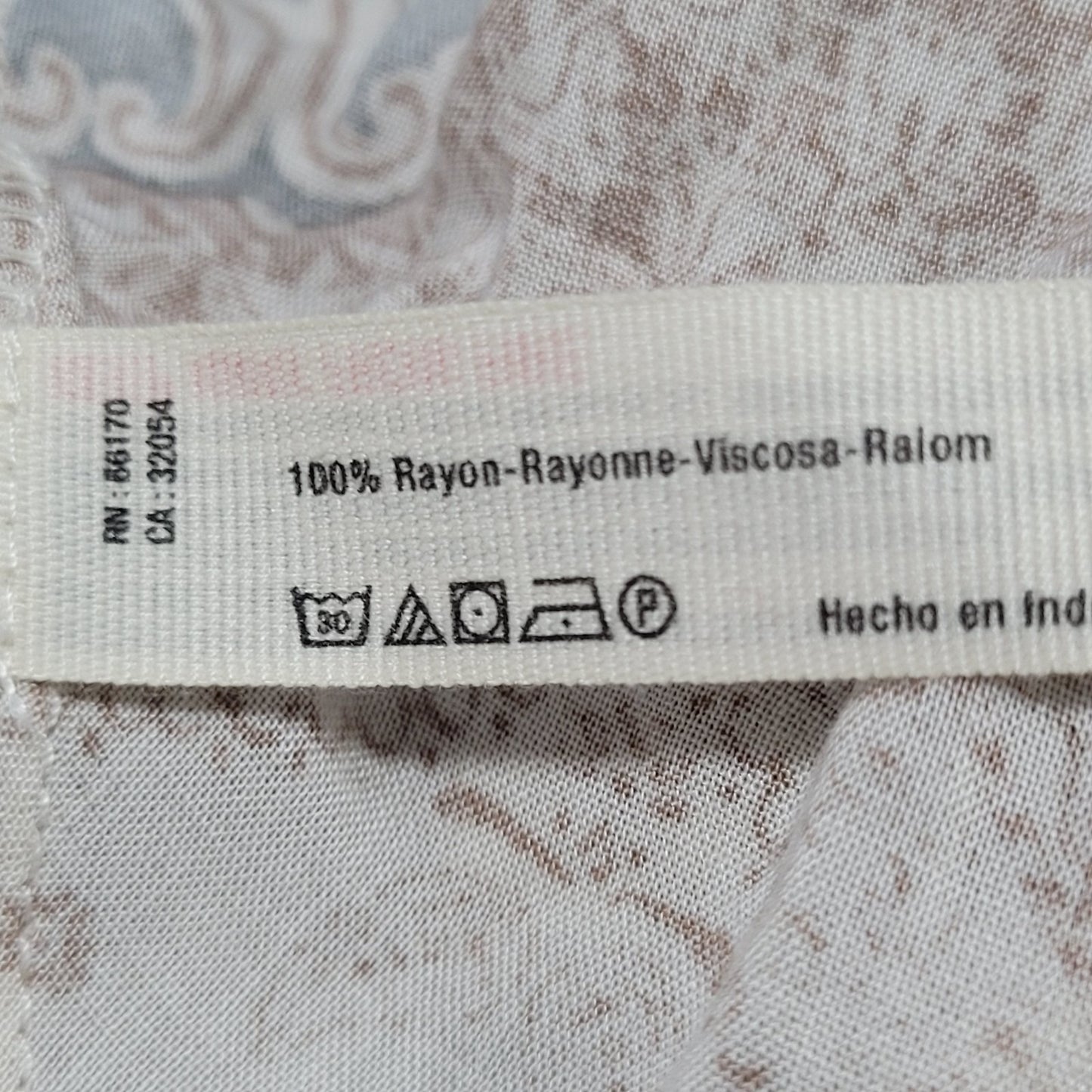 Intimately Free People Blue Tan Paisley Lightweight High Neck Mini Dress XS