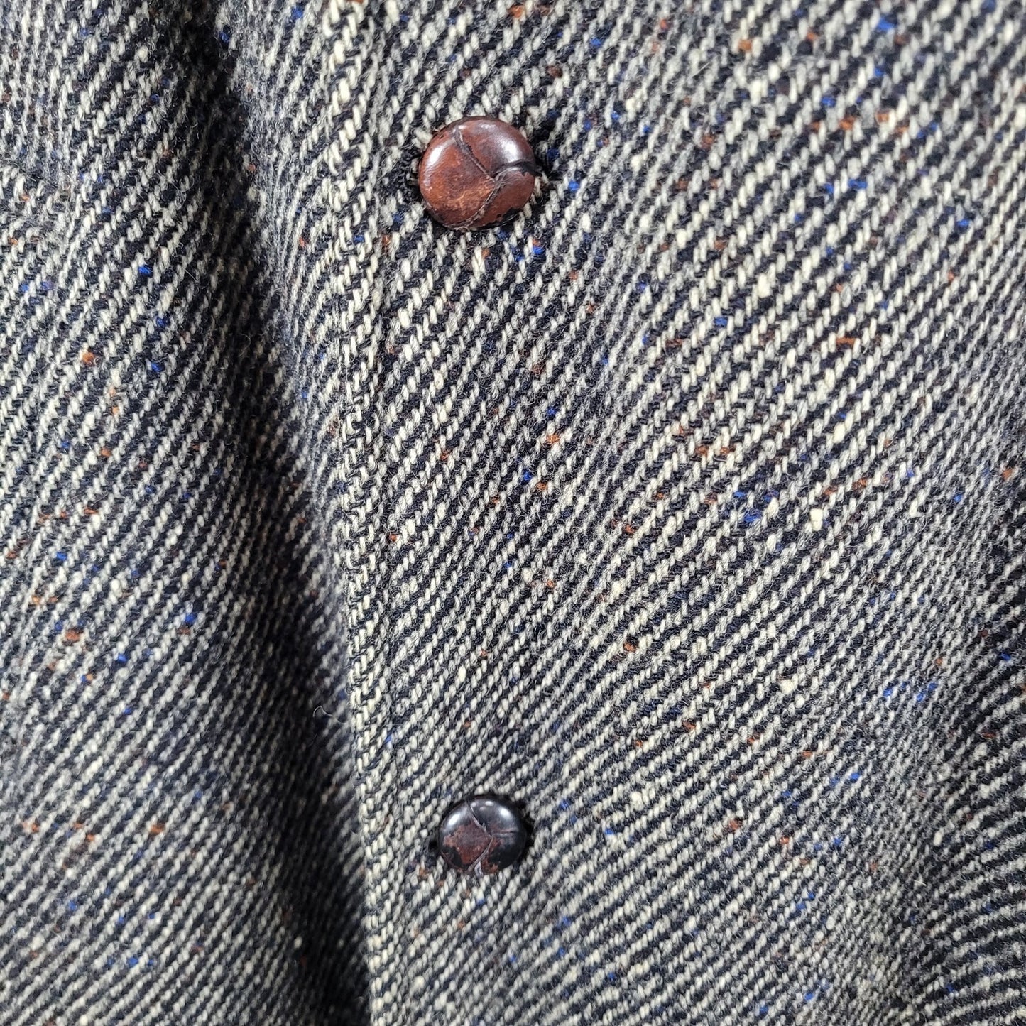 VTG Kencrest Kennedy's Tweed Sean Ficheador Handwoven Heavyweight Coat Size 42L