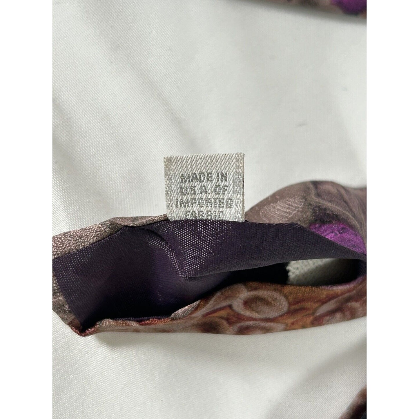 Pierre Cardin All Silk Floral Black Purple Short Wide Men’s Necktie 55X4