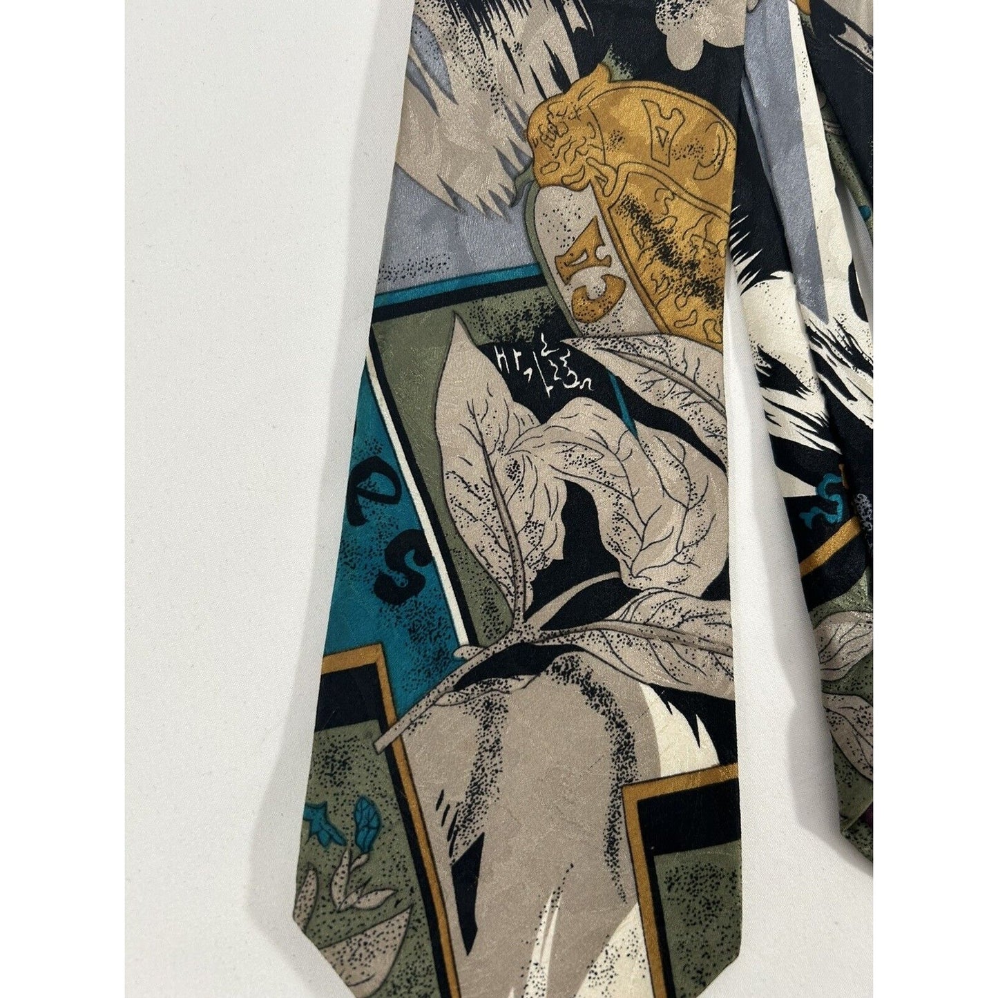 Paul Roden 100% Pure Silk Handmade Abstract Colorful Neck Tie 56 x 3.75