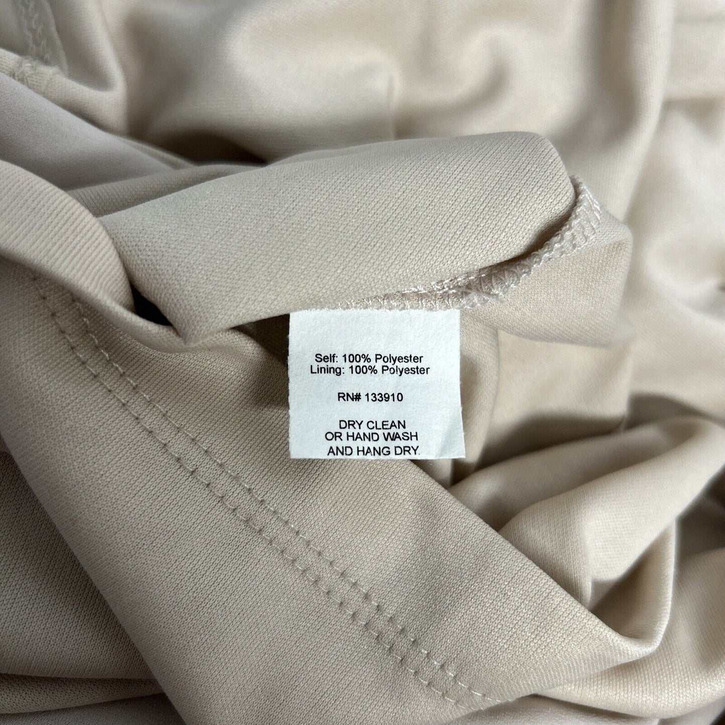 Show Me Your MuMu Jenn Maxi Dress Beige Sleeveless V Neck Back Zip Women’s S