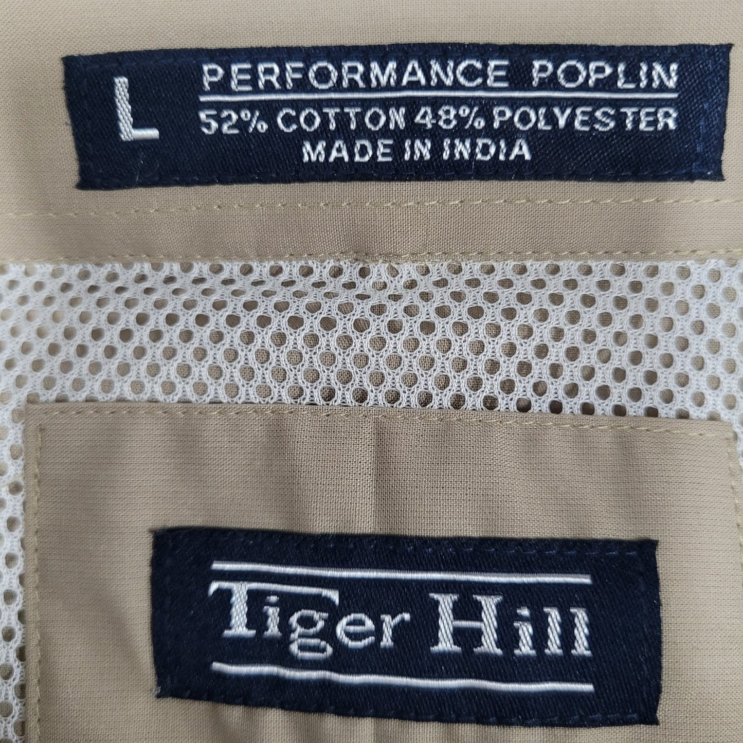 NWD Texas Open National Championships Tan Performance Button Down Shirt Large L