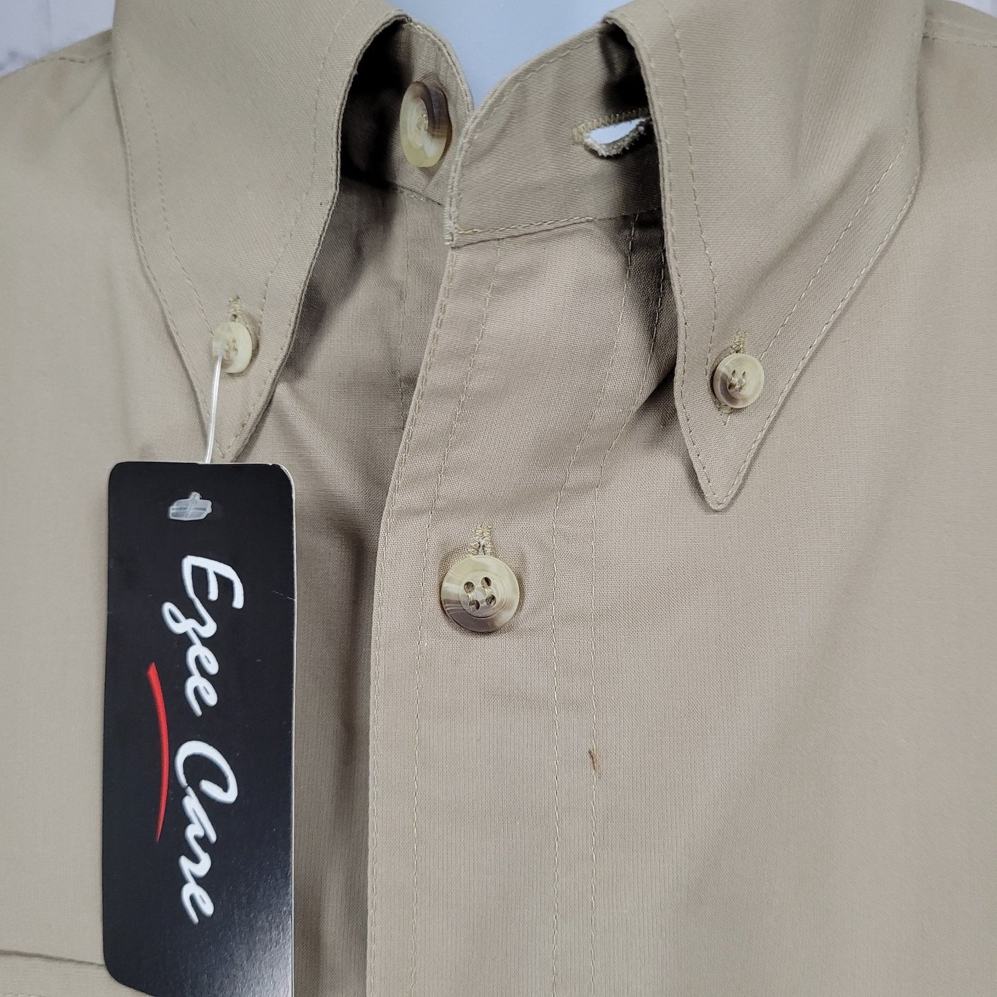 NWD Texas Open National Championships Tan Performance Button Down Shirt Large L