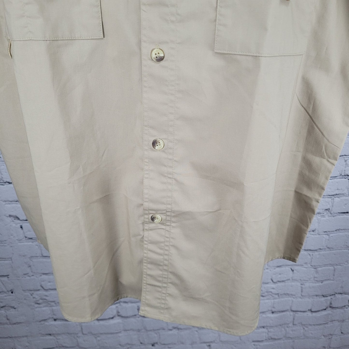 NWD Texas Open National Championships Tan Performance Button Down Shirt Large L