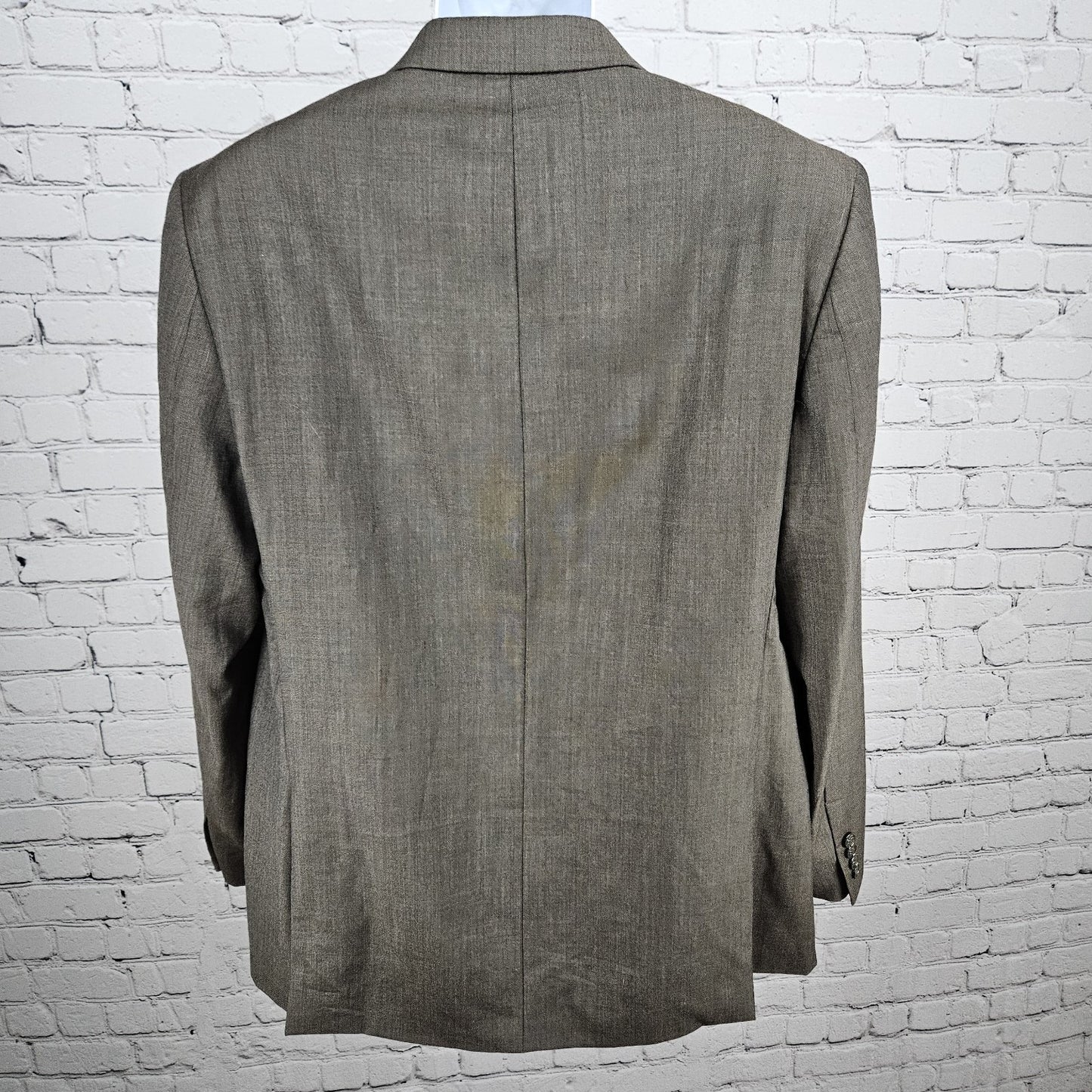 Donald J Trump Brown 100% Wool 2 Button Vented Notch Blazer Sport Coat 44R