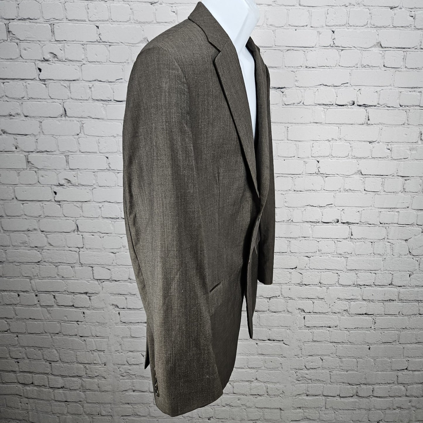 Donald J Trump Brown 100% Wool 2 Button Vented Notch Blazer Sport Coat 44R