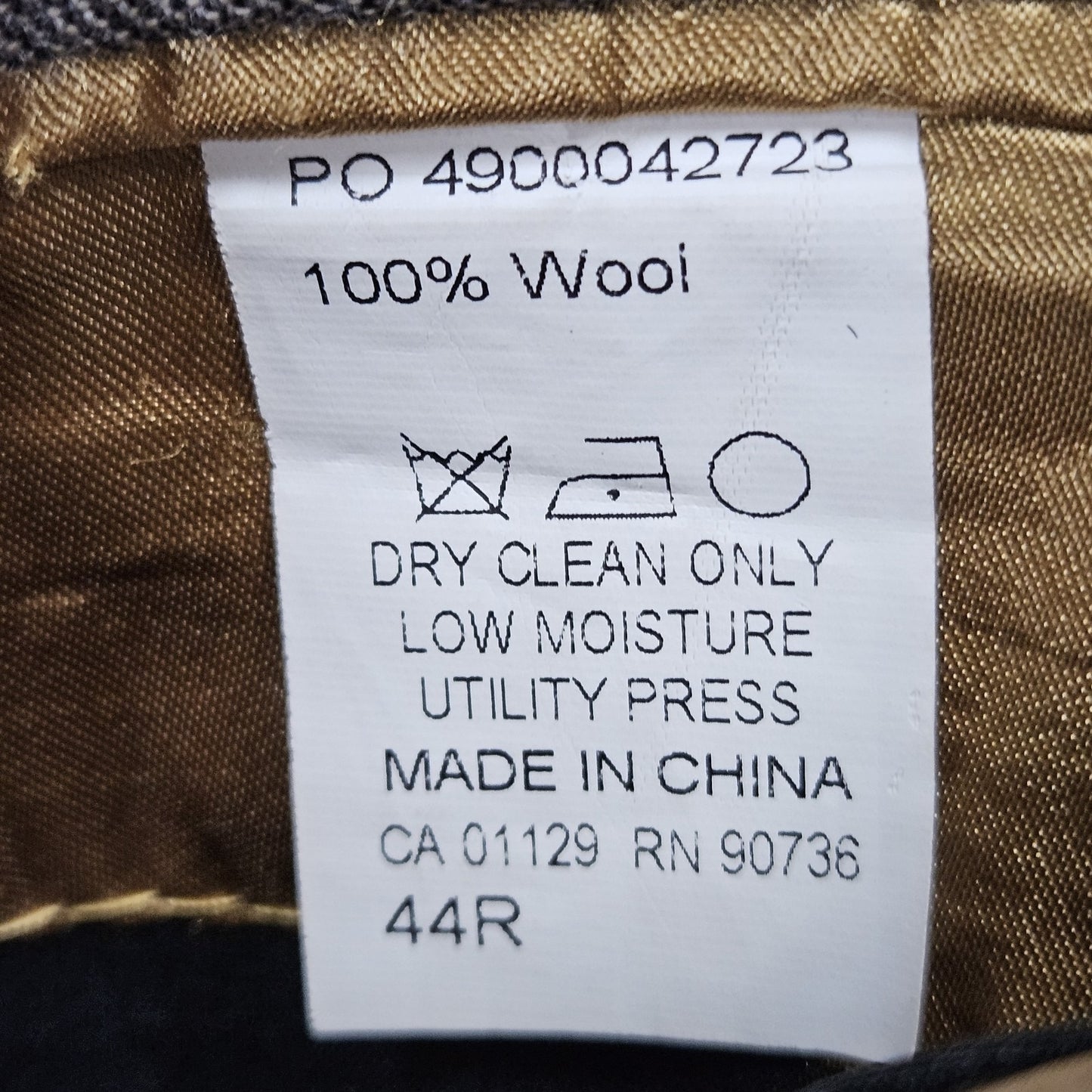 Donald J Trump Brown 100% Wool 2 Button Vented Notch Blazer Sport Coat 44R