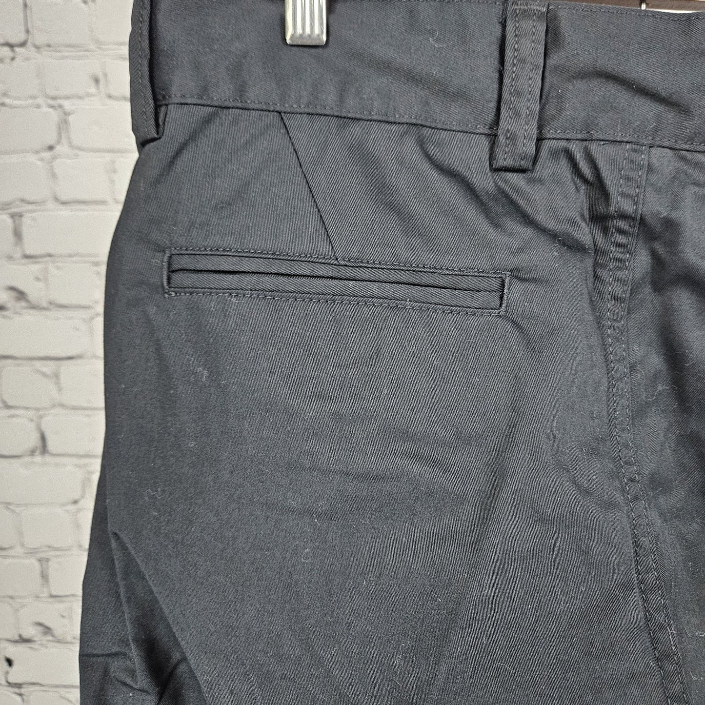 Tesla Black Relective Stripe Straight Leg Workwear Casual Chino Pants 36x32