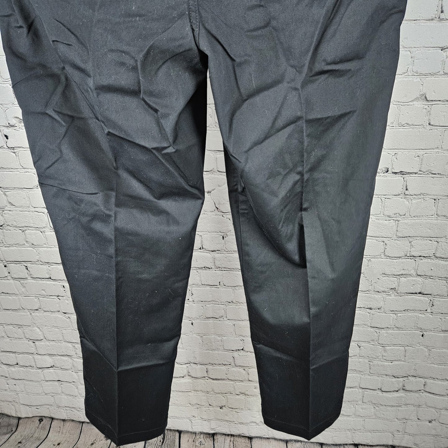 Tesla Black Relective Stripe Straight Leg Workwear Casual Chino Pants 36x32