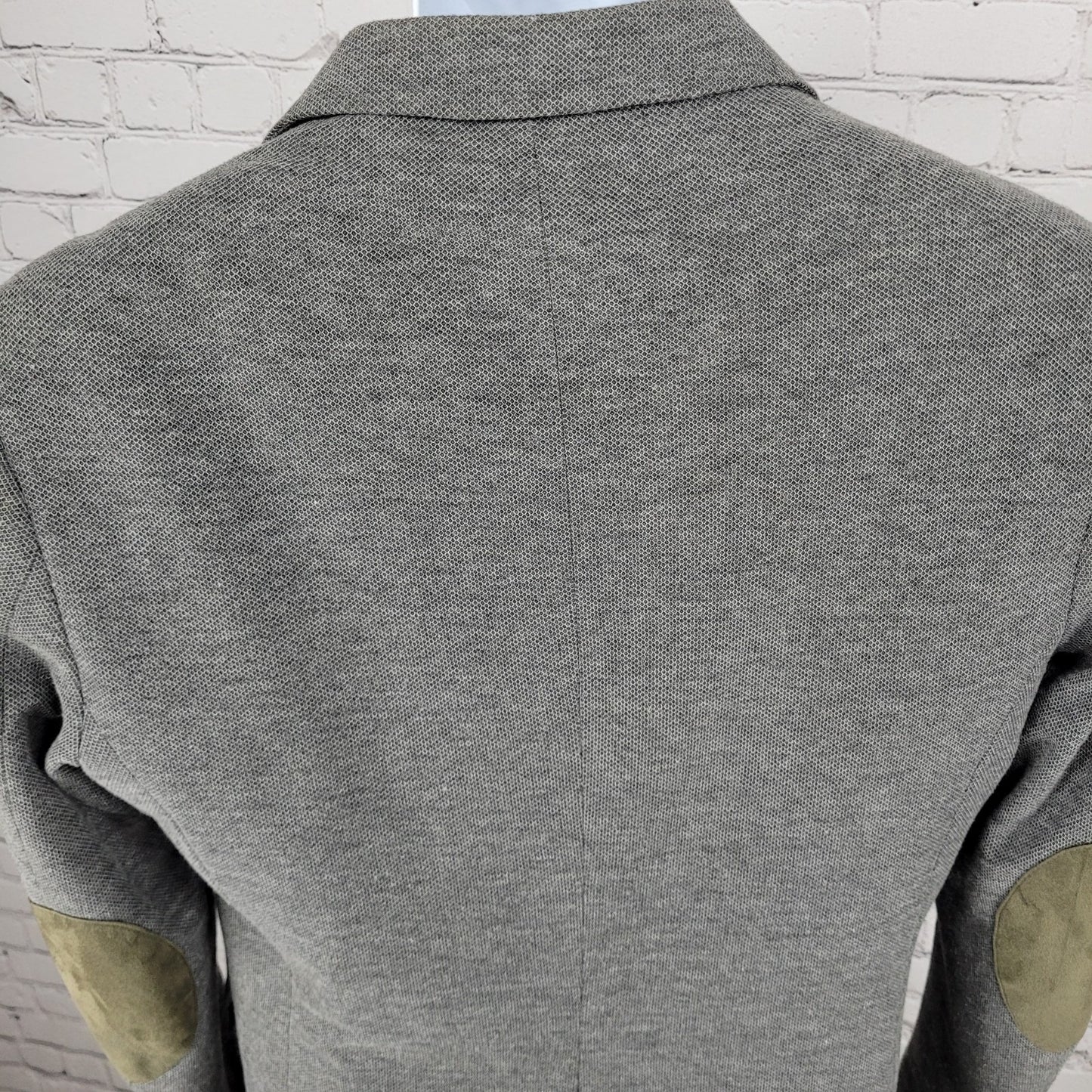 Zara Man Grey Birdseye Lightweight 2 Button Vented Notch Sport Coat Size 40