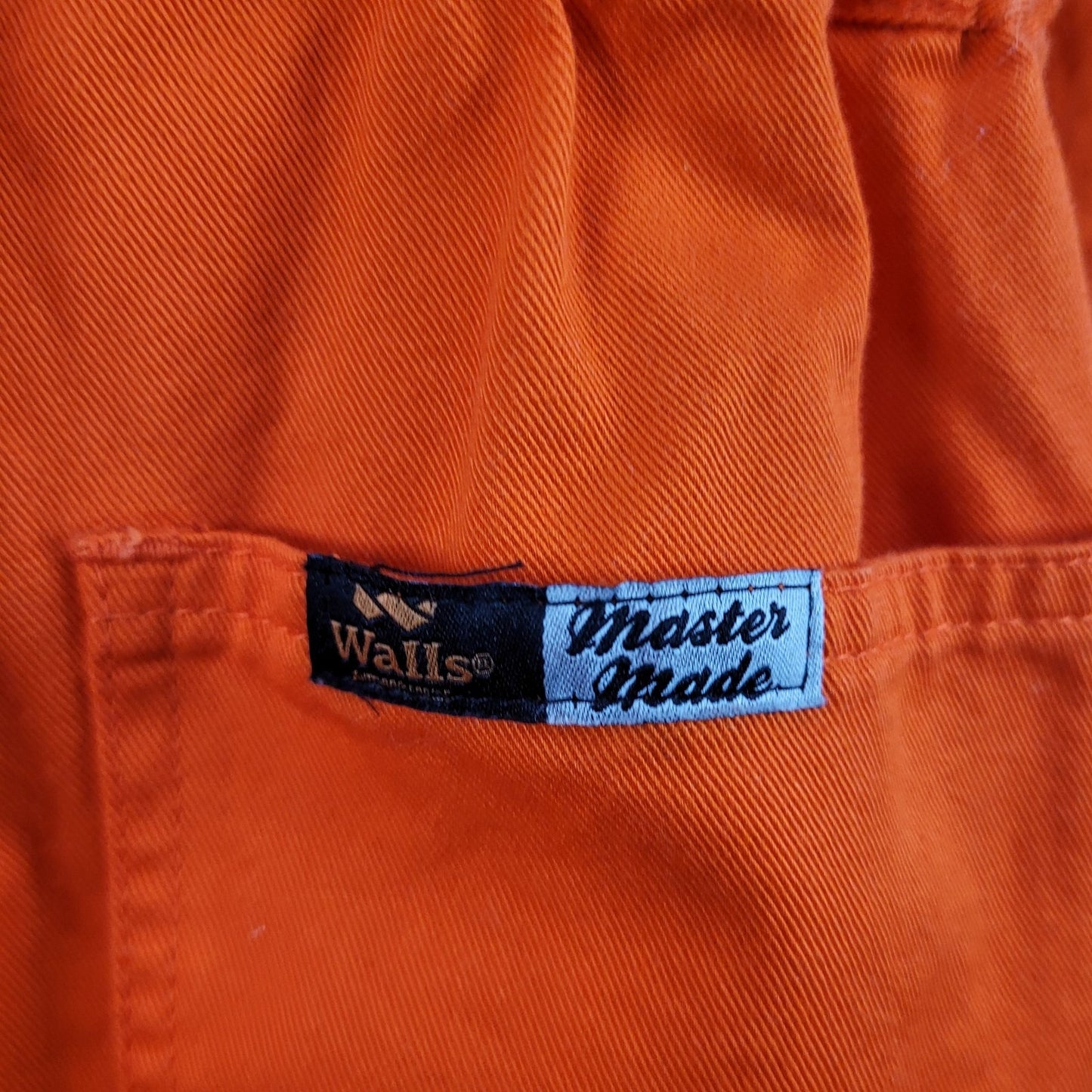 Walls Master Made Outdoor Goods Orange Workwear Uniform Utility Coveralls XL
