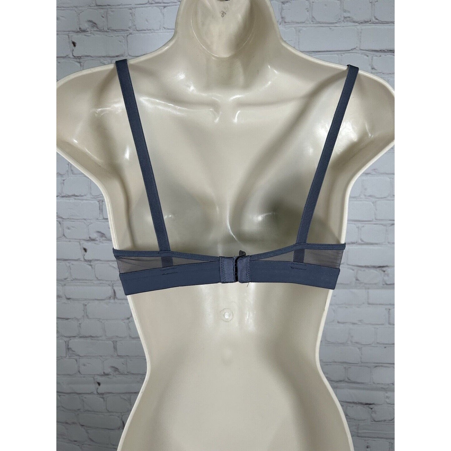 Lively Gray Lined Adjustable Straps Back Close Nursing Bra Bralette Size S EUC