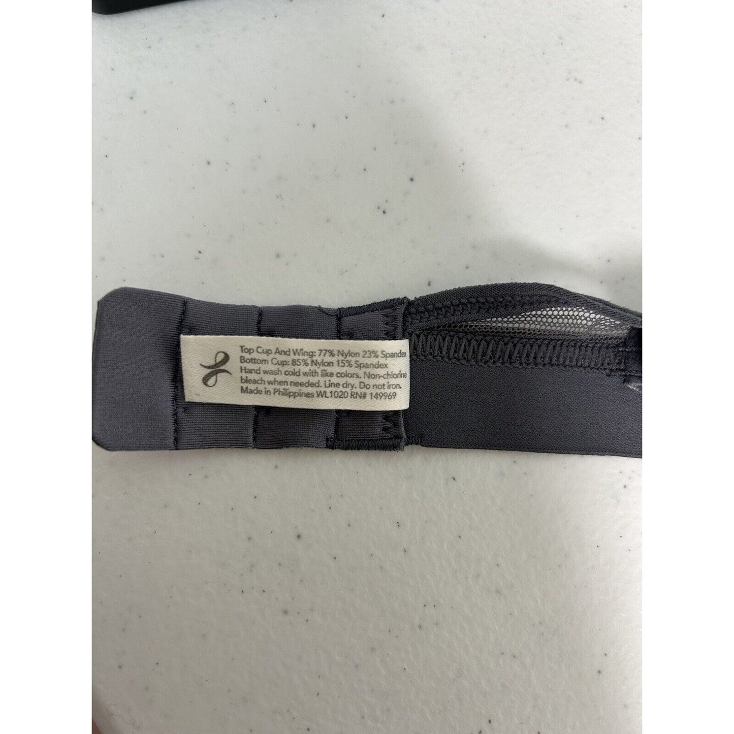 Lively Gray Lined Adjustable Straps Back Close Nursing Bra Bralette Size S EUC