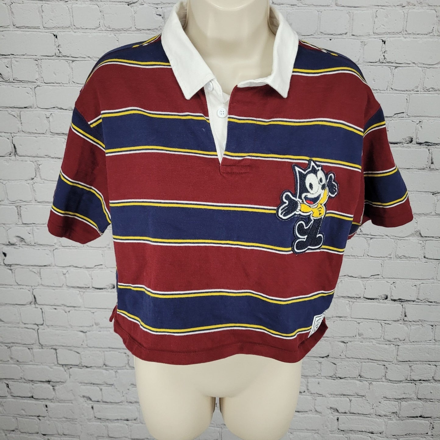Levi’s x Felix The Cat Striped Official University Merchandise Crop Top XS