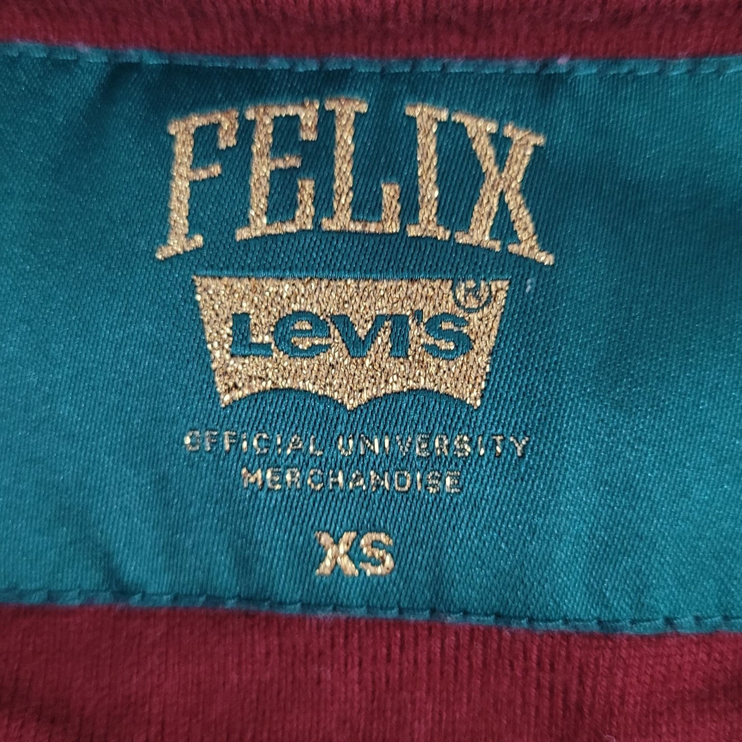 Levi’s x Felix The Cat Striped Official University Merchandise Crop Top XS