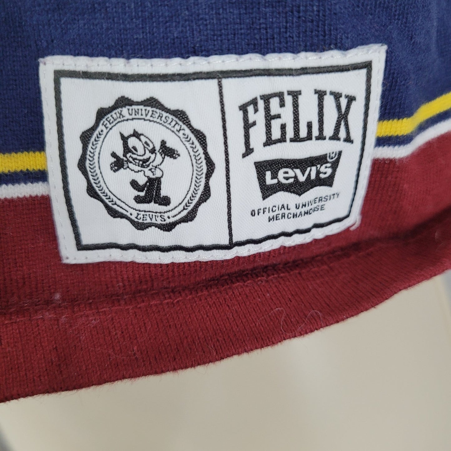 Levi’s x Felix The Cat Striped Official University Merchandise Crop Top XS