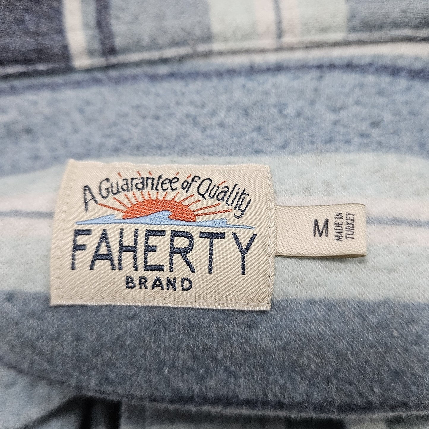 Faherty Multicolor Striped Aztec Button Up Long Sleeve Collared Shirt Medium M