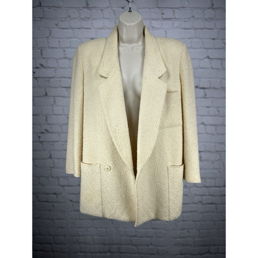 VTG Spitalnick And Co Saks Fifth Avenue Yellow USA Made Button Up Coat Size 6