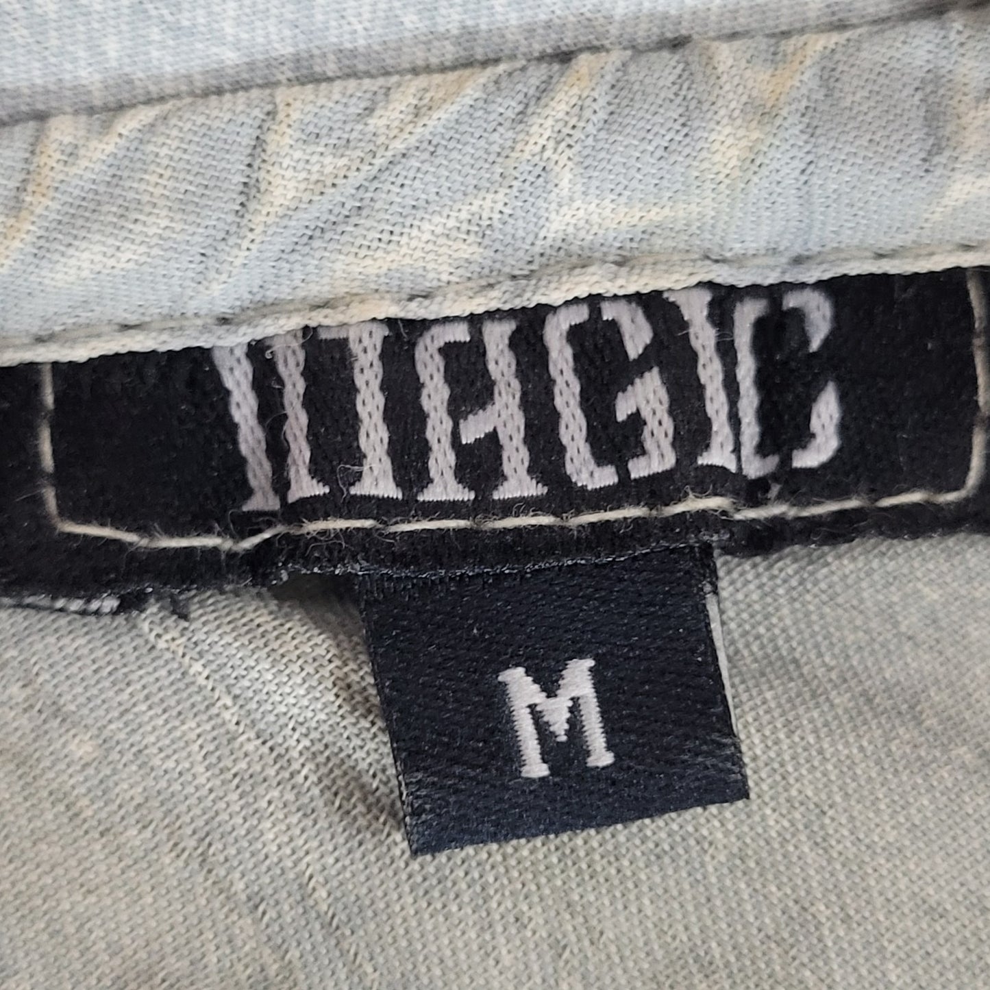 Magic Grey Crochet Embroidered Beaded Sleeveless Boho Dress Size Medium M