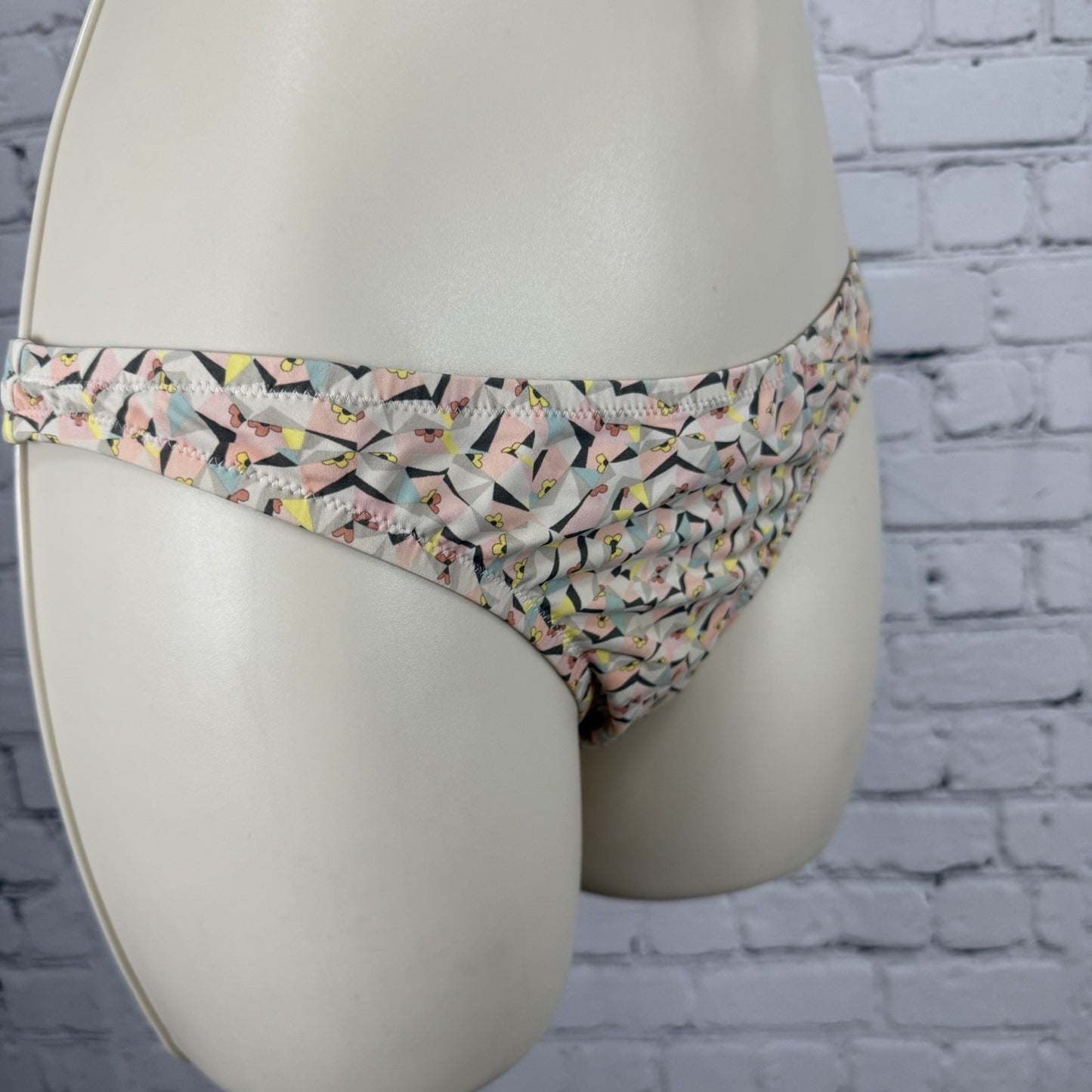 J Crew Floral Multicolor Swim Suit Bikini Bottom Size Small S