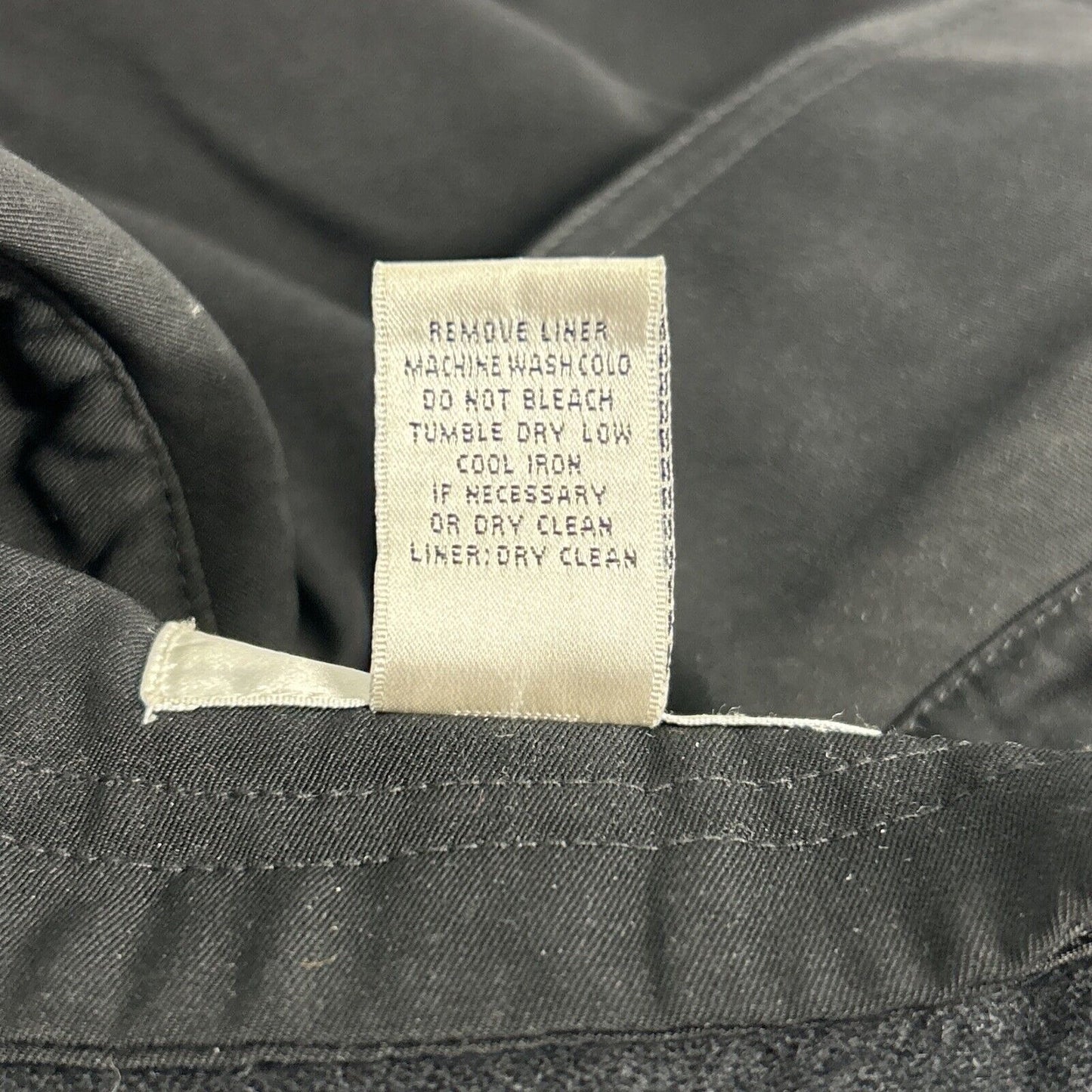 Preston & York Petites Black Zip Out Liner Double Breasted Belted Peacoat 10P